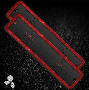 Podložka pod ŠPZ Crystal Red