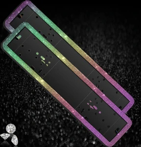 Podložka pod ŠPZ Crystal Multicolour