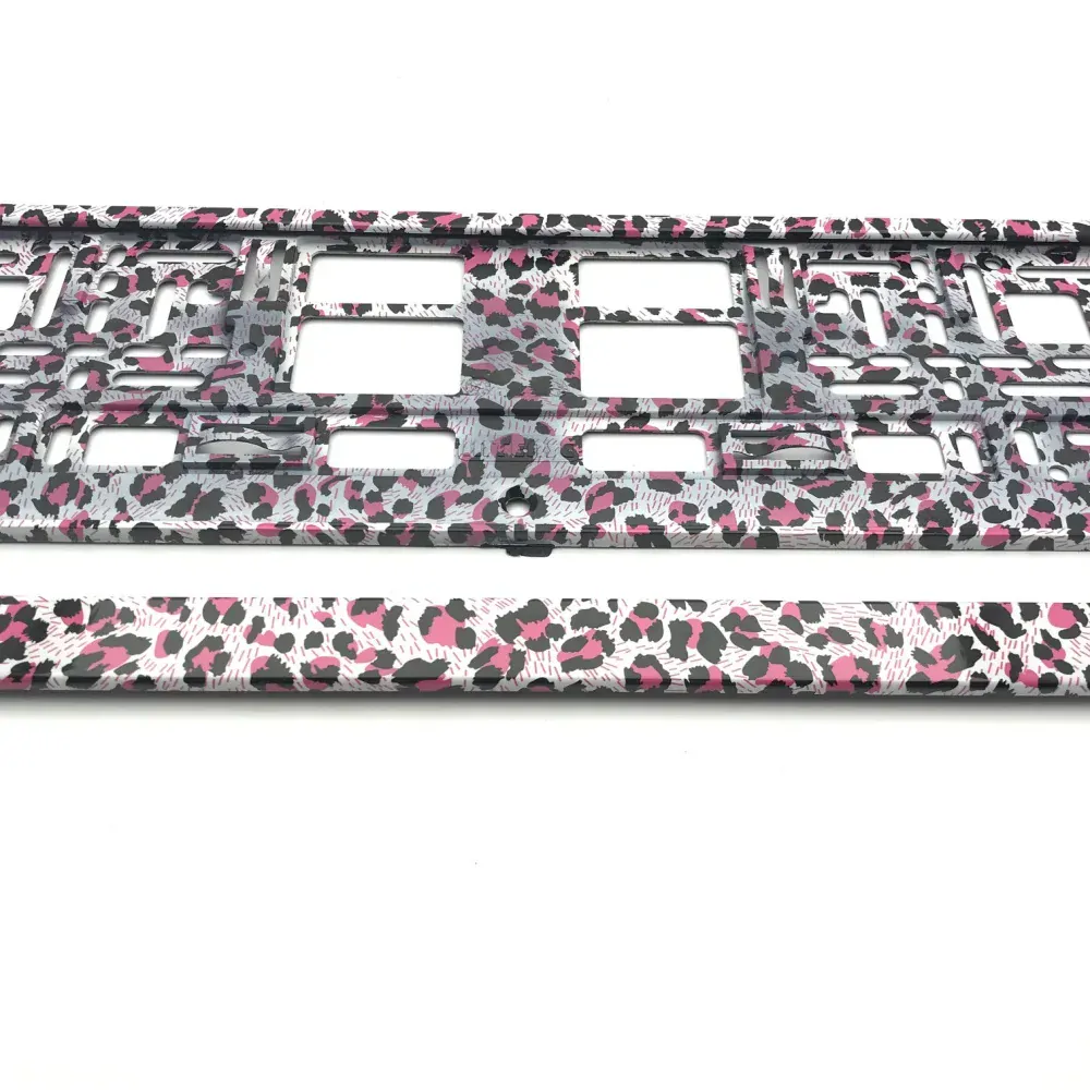 Podložka pod ŠPZ ružová Leopard