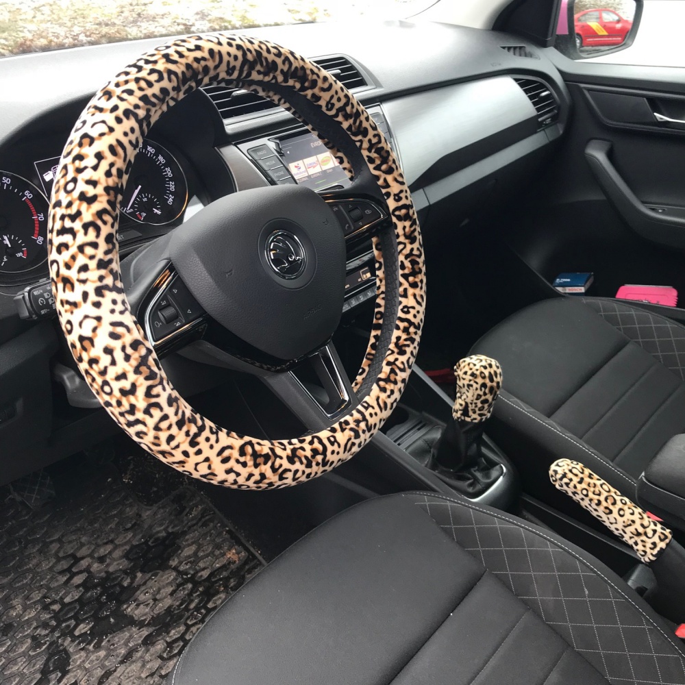 Obal na riadiacu páku Leopard Gold