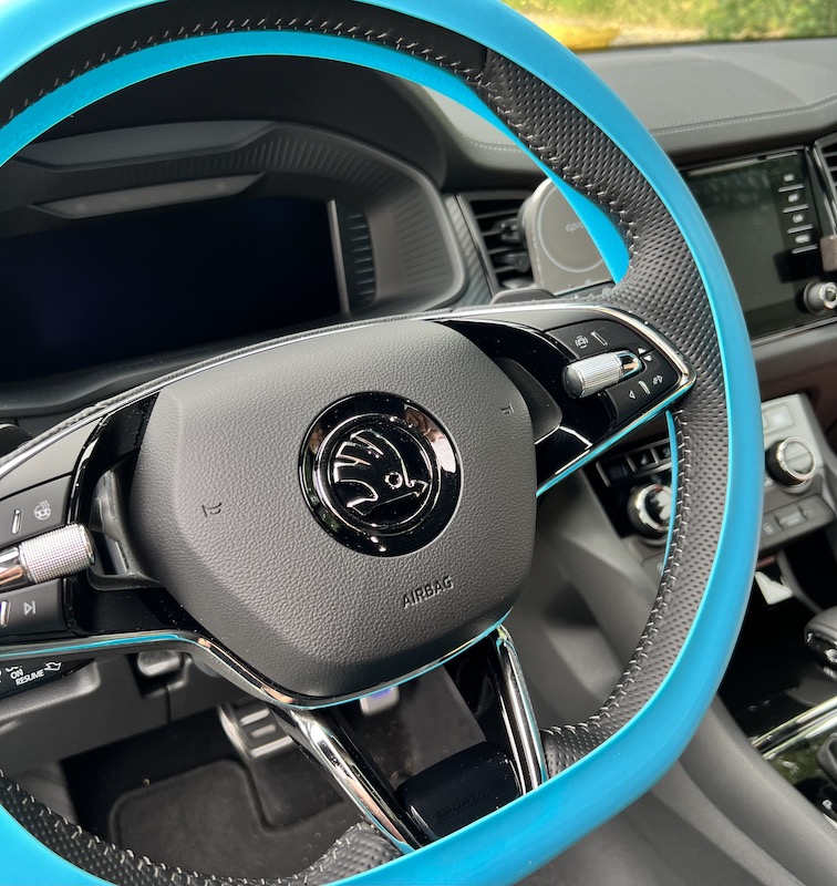 Silikónový poťah na volant GARO tyrkysova