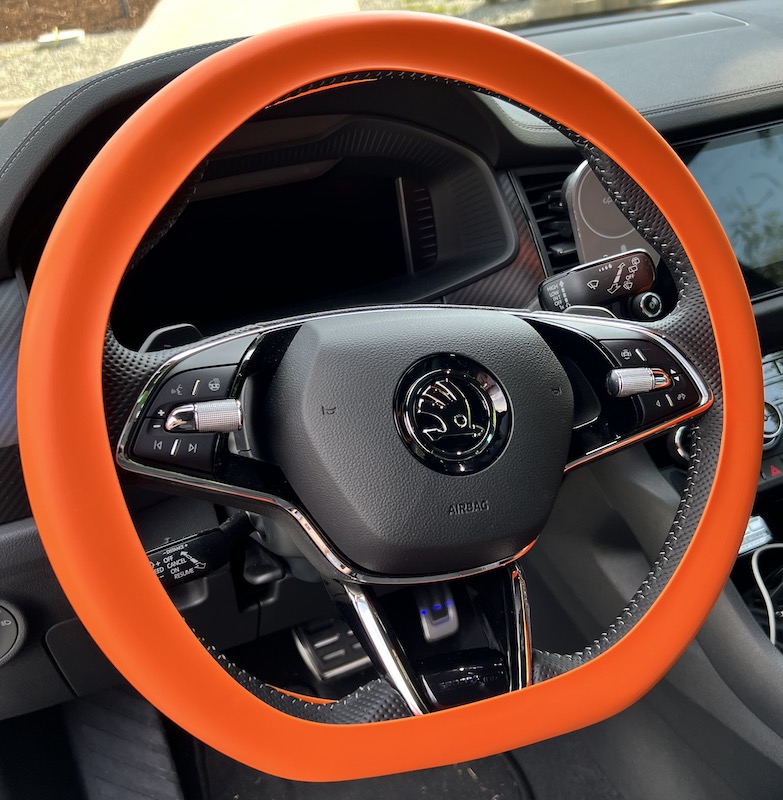 Silikónový poťah na volant GARO oranžový