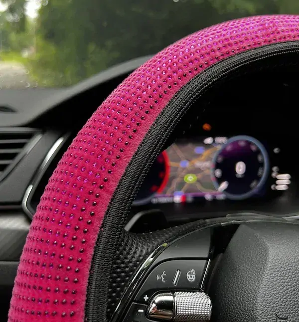 Poťah volantu CrystalS Pink