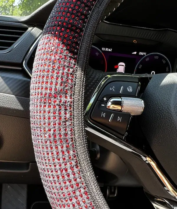 Poťah volantu CrystalS Red