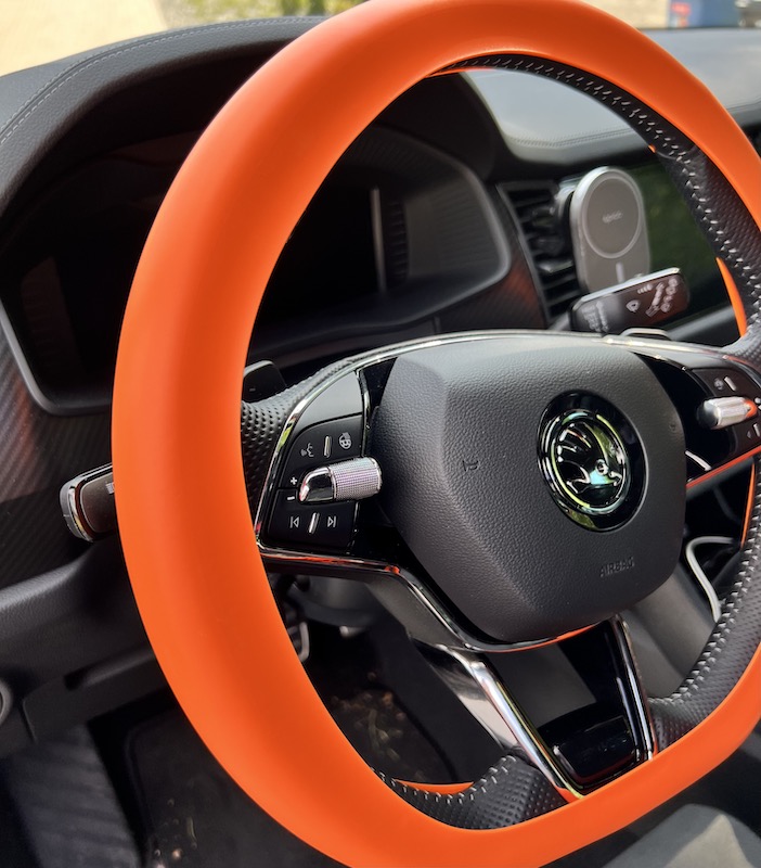 Silikónový poťah na volant GARO oranžový