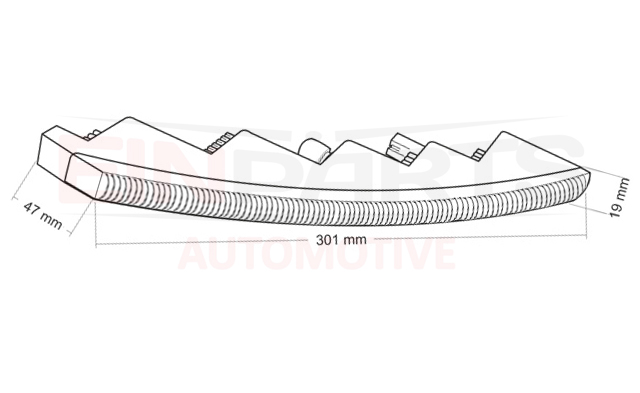 LED denné svietenie Einparts DRL 403O 12V