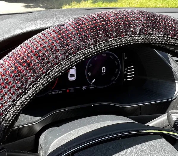 Poťah volantu CrystalS Red