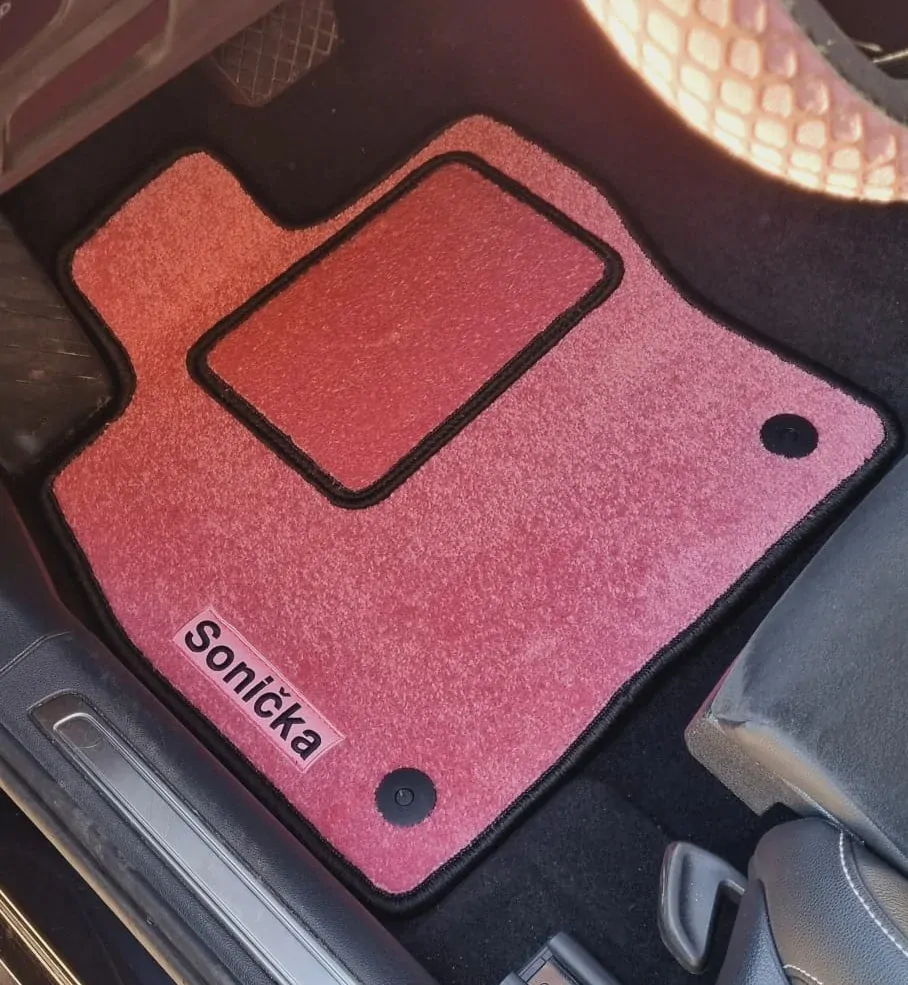 Autokoberce do auta červené sada 2 ks