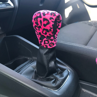 Obal na riadiacu páku Leopard Pink
